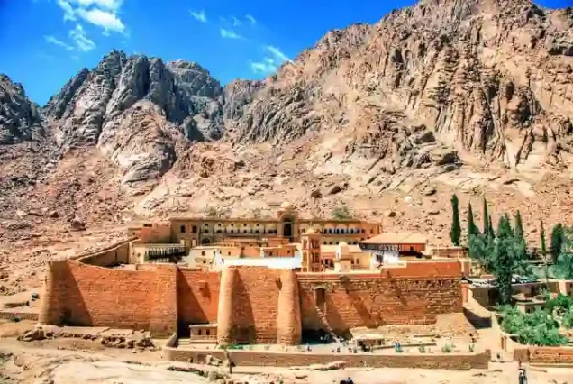 St. Catherine Monastery and Dahab City from Sharm el Sheikh